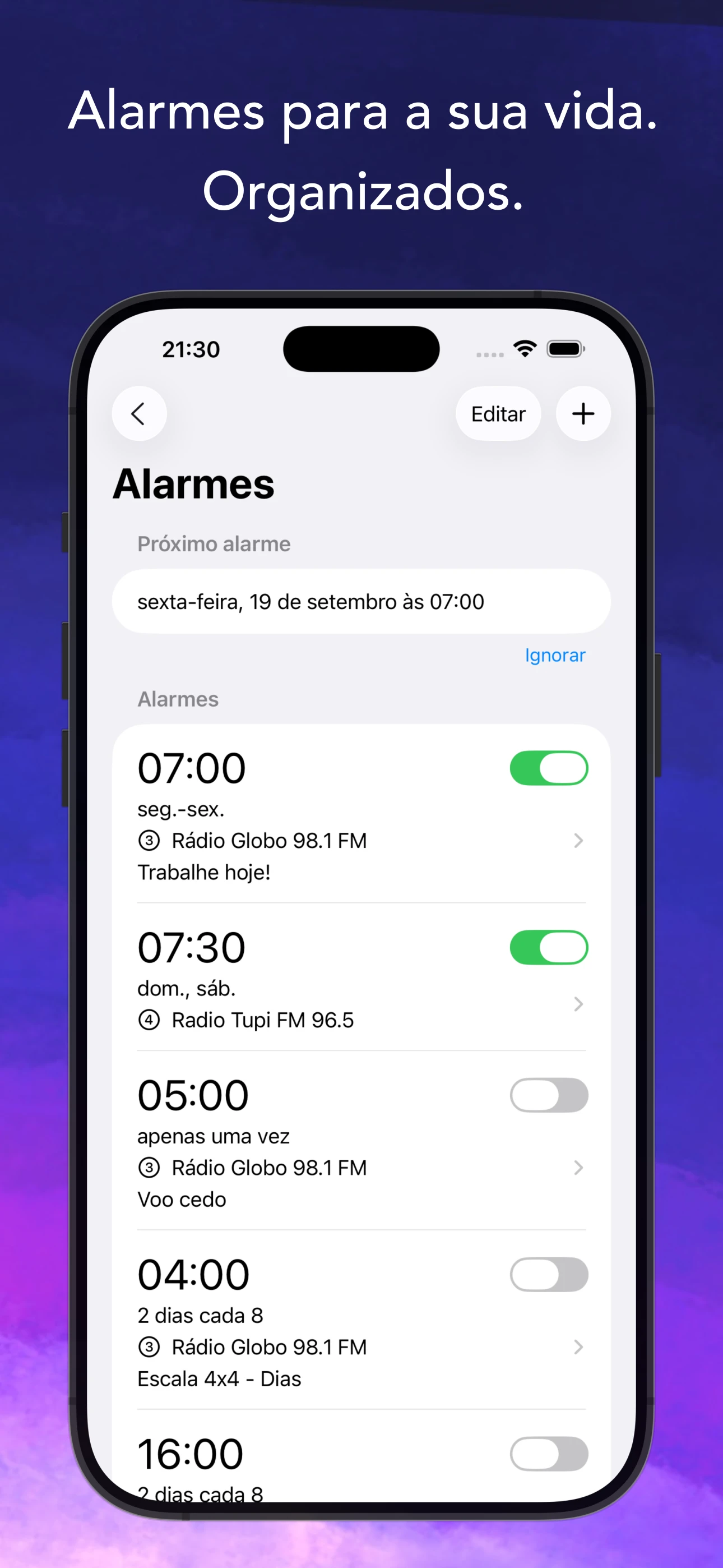 Alarms